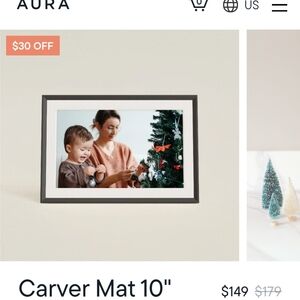 Aura Carver Mat 10" Digital Frame in Black